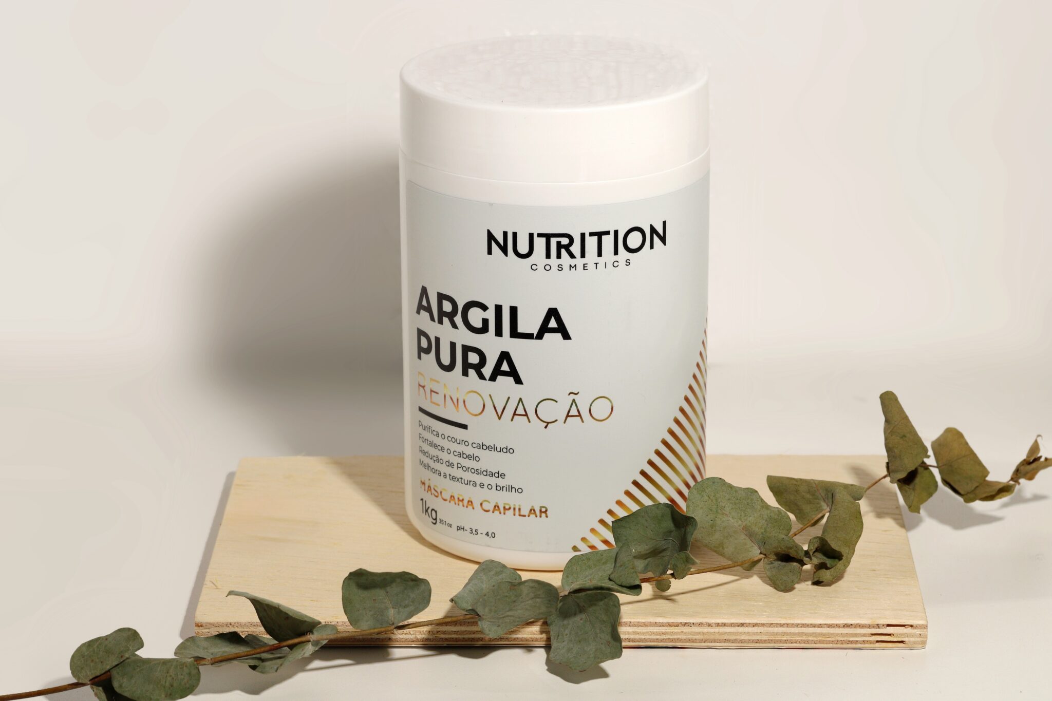 Argila Pura 1kg Nutrition Cosmetics — Máscara de tratamento